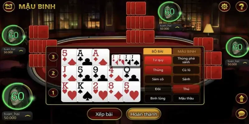 Tìm hiểu một số biến thể của game bài Mậu Binh